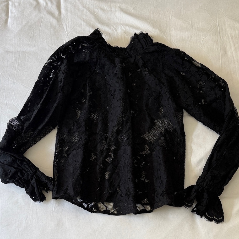 H&M Lace Floral Blouse